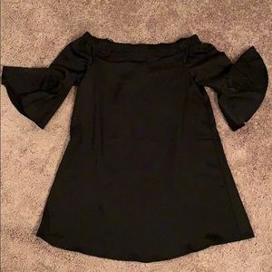 Off the shoulder mini dress